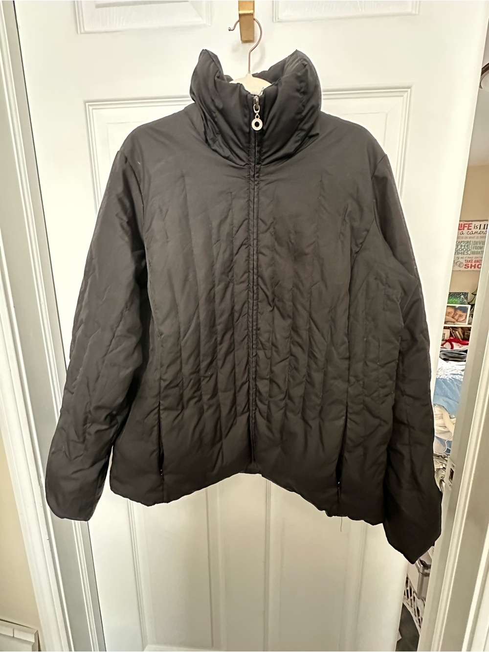 Women's Apt. 9 Black Puffer Jacket Used Sz: XL